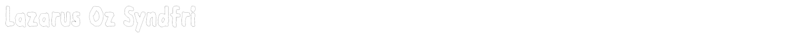 Lazarus Oz font preview